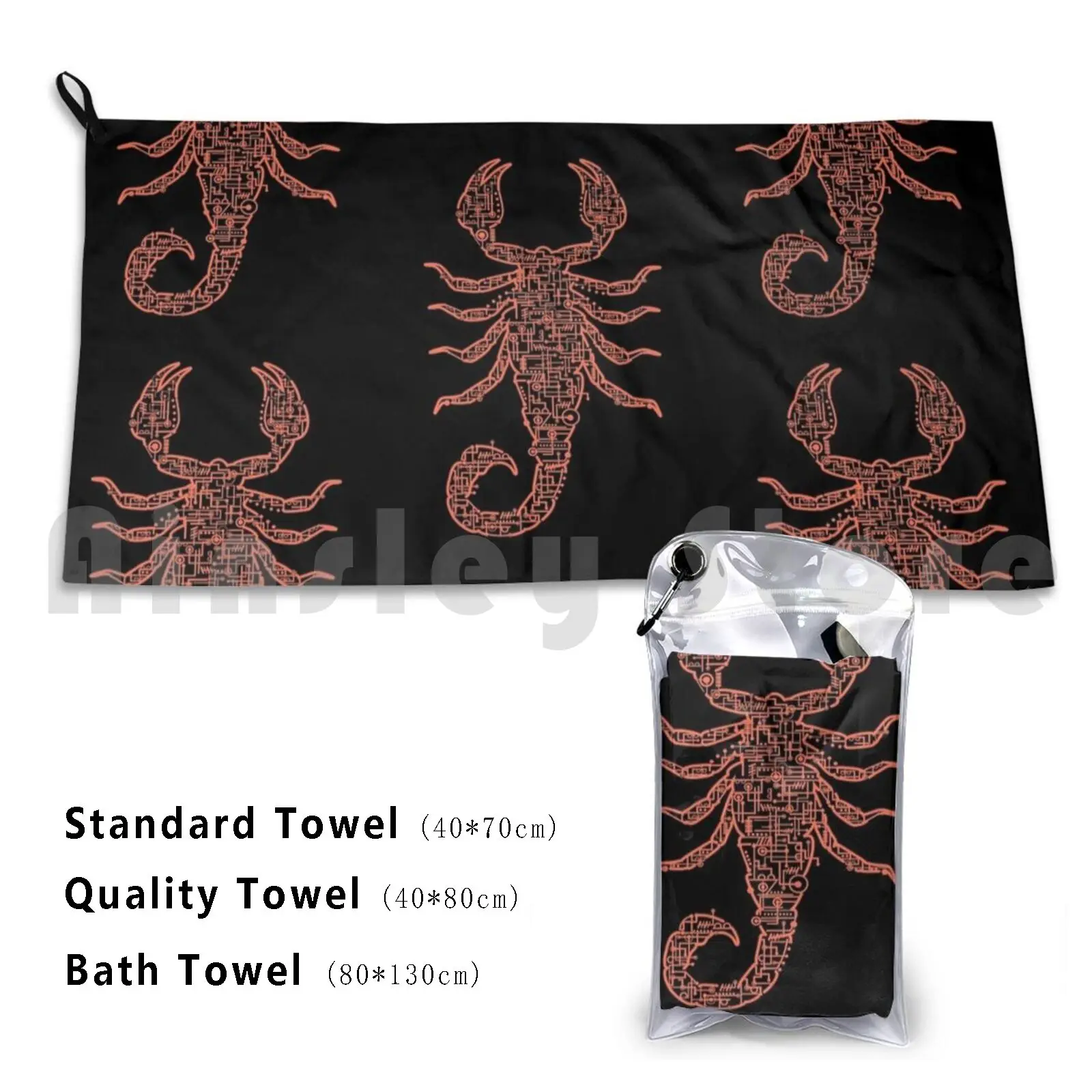 Electric Scorpion Beach Towel Quick Dry Quality Towel Scorpion Goro Jade Rap Scorpio Cool Scorpion Scorpion Lover