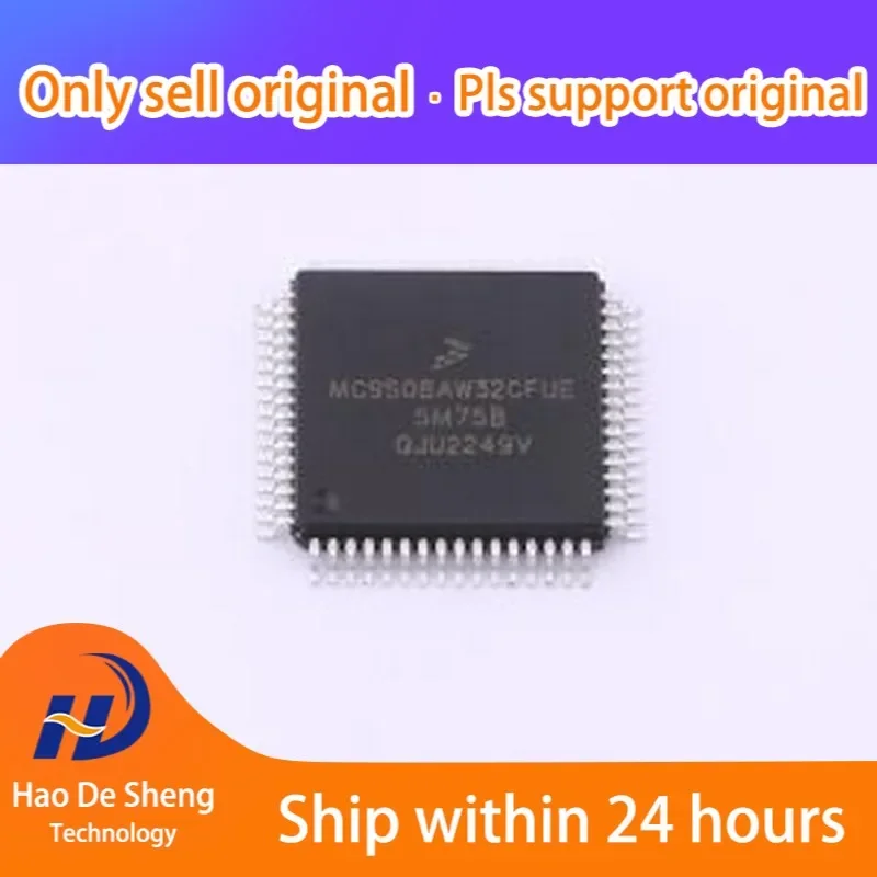 10PCS/LOT MC9S08AW32CFUE  QFP-64 New original in stock