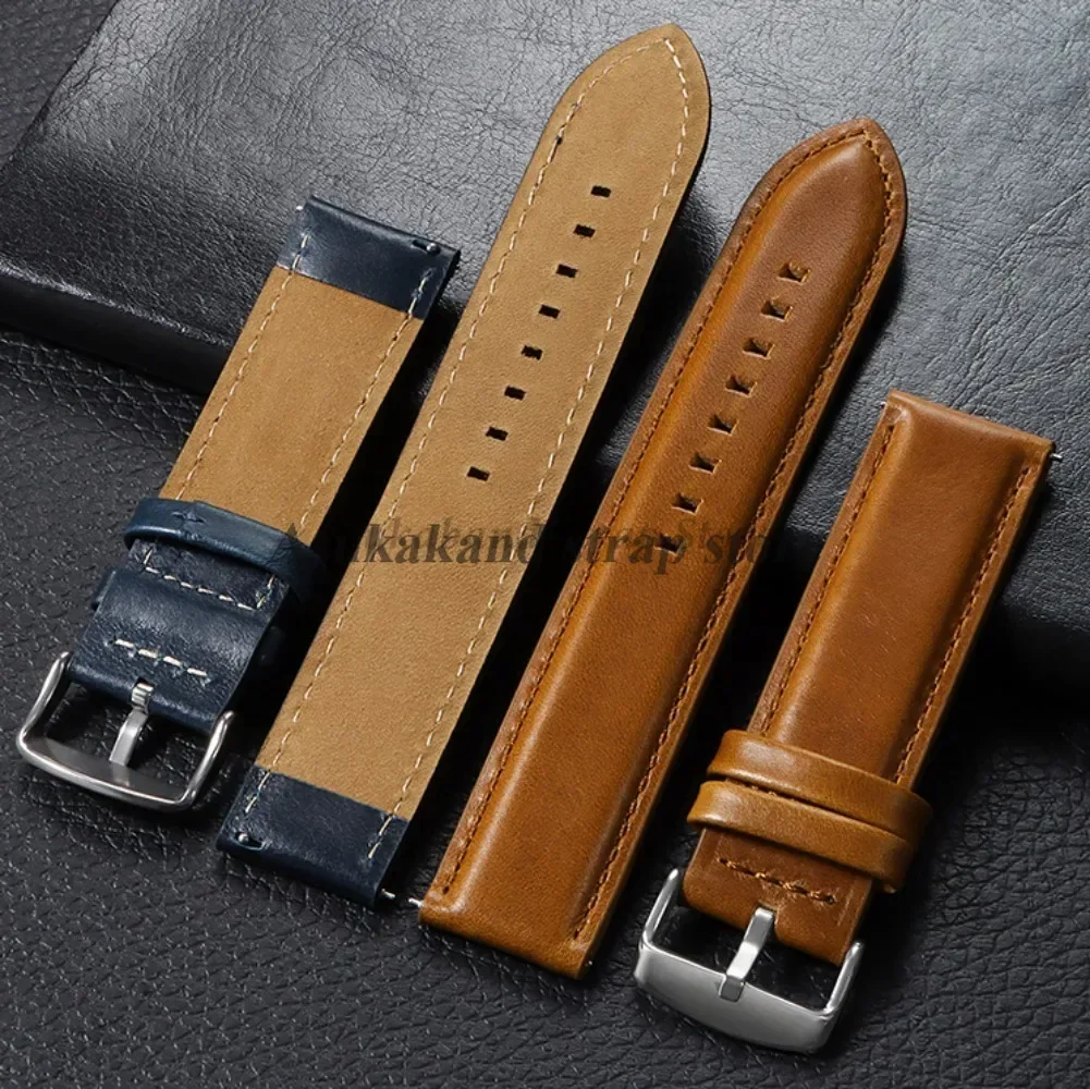 18 мм, 20 мм, 22 мм, 24 мм, 26 мм, быстросъемный ремешок для часов из натуральной кожи, черный, коричневый браслет для браслетов DW Daniel Wellington