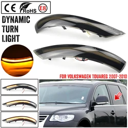 2Pcs LED Dynamic Indicator Turn Signal Light Blinker Mirror Lamp For VW Touareg I MK1 7L Facelift 2007 2008 2009 2010 2011