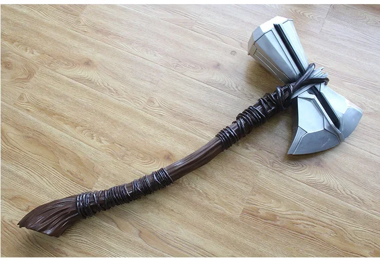 [Metal made] 105cm 1/1 scale superhero Thor 1/2 Stormbreaker Tomahawk Hammer axe GK model toy adult cosplay costume party props