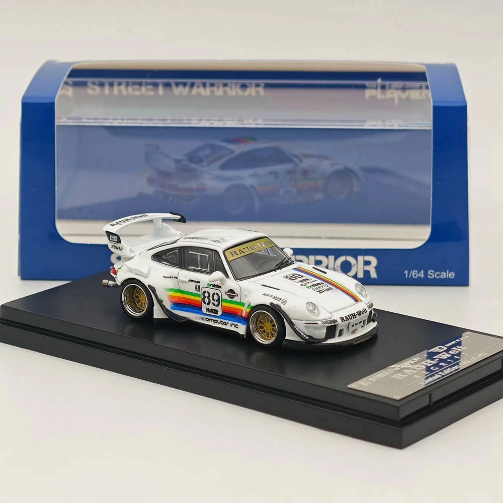 

1/64 Scale SW RWB 993 911 RAUH-Welt Heavenly #89 Short Wing Racing Sports Model Diecast Models Car Miniature Collection Gift