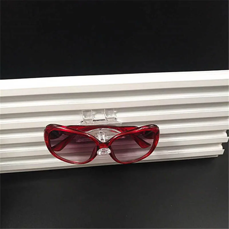 20pcs Glasses Display Holder Sunglasses Slatwall Racks Clear Plastic Moulded Brackets Form for Eyeglasses Exhibition