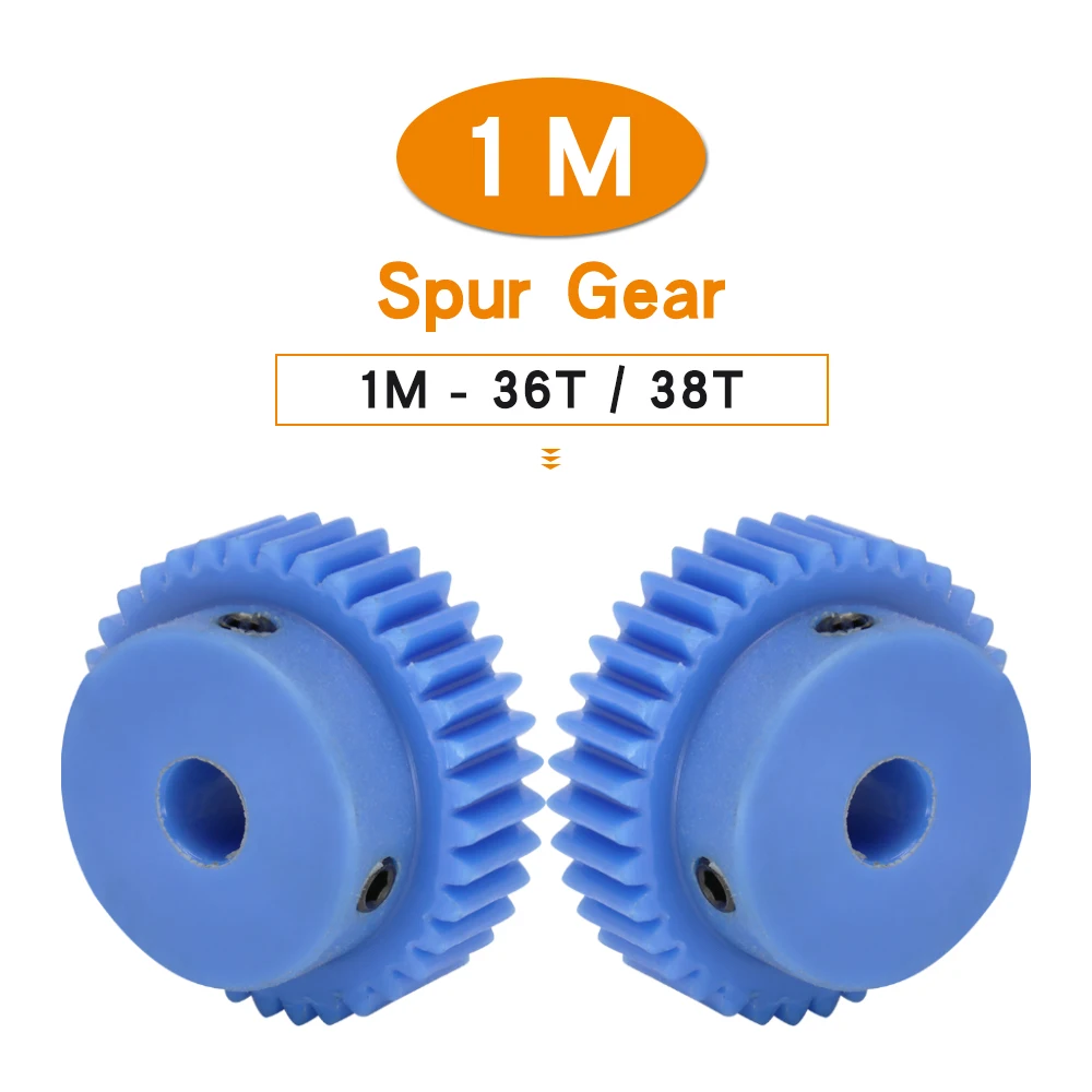 

Motor Gear 1M-36T/38TBore 6/8/10/12mm plastic gear Teeth Pitch 3.14mm Teeth Height 10mm Total Height 18mm Transmission Parts