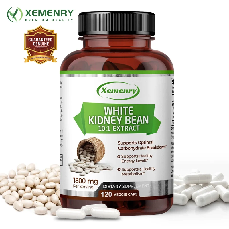 

White Kidney Bean - Boosts Energy, Supports Digestive Health, Promotes Metabolism, Fat Reducer & Bloating Relief, Non-GMO
