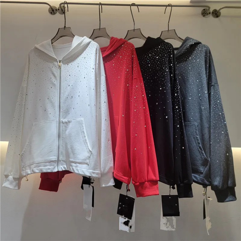 2026 Spring and Autumn New Women's Hoodie Cardigan Hooded Loose Casual Top
