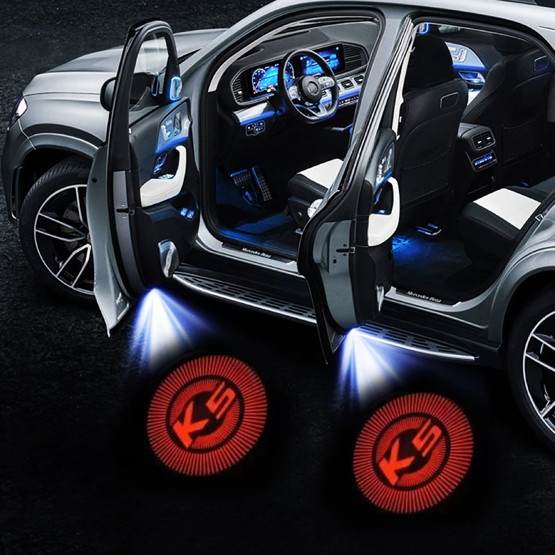 

2PCS LED Car Door Light HD Courtesy Welcome Lights Laser Logo Projector Lamp for KIA K2 K3 K4 K5 KX5 Car Accessories Interior