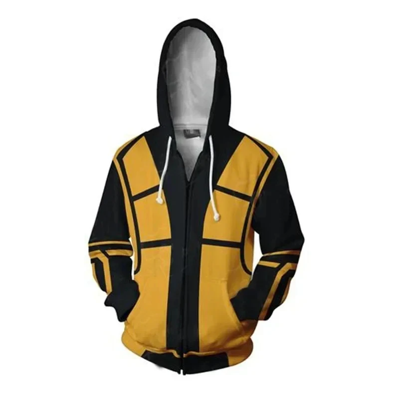 

TYV55Game Mortal Kombat - Cosplay Costume Sweatshirt Hoodies Sub-Zero Scorpion HoodieL]]L25