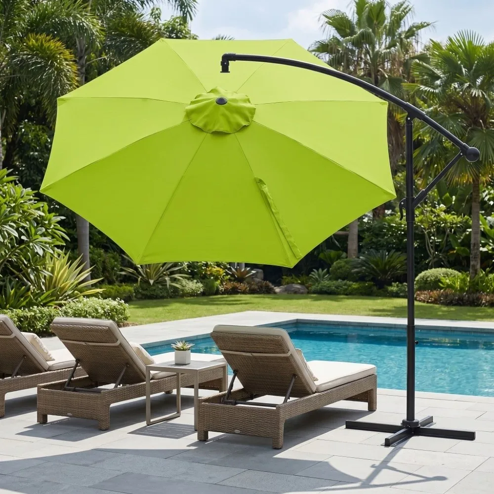 Polyester Umbrella Replacement Canopy 10ft Diameter Round Replacement Umbrella Cover Waterproof 6 /8Ribs