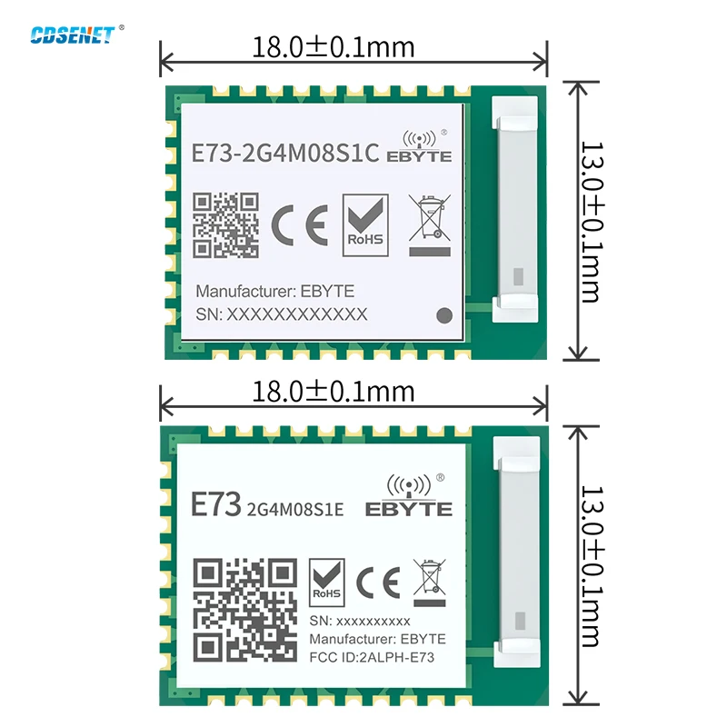 nRF52833/52840/5340 2.4G BLE5.4 SoC Module DSENET E73- Series Test Board Bluetooth Mesh Thread ZigBee NFC C Low Power