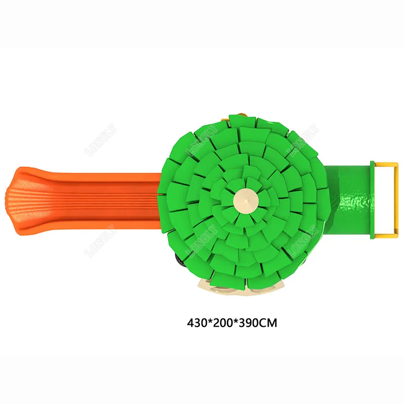 High Quality Forest Theme Pine Tree Small Plastic Slide with LLDPE Material for Kids Garden & School Use