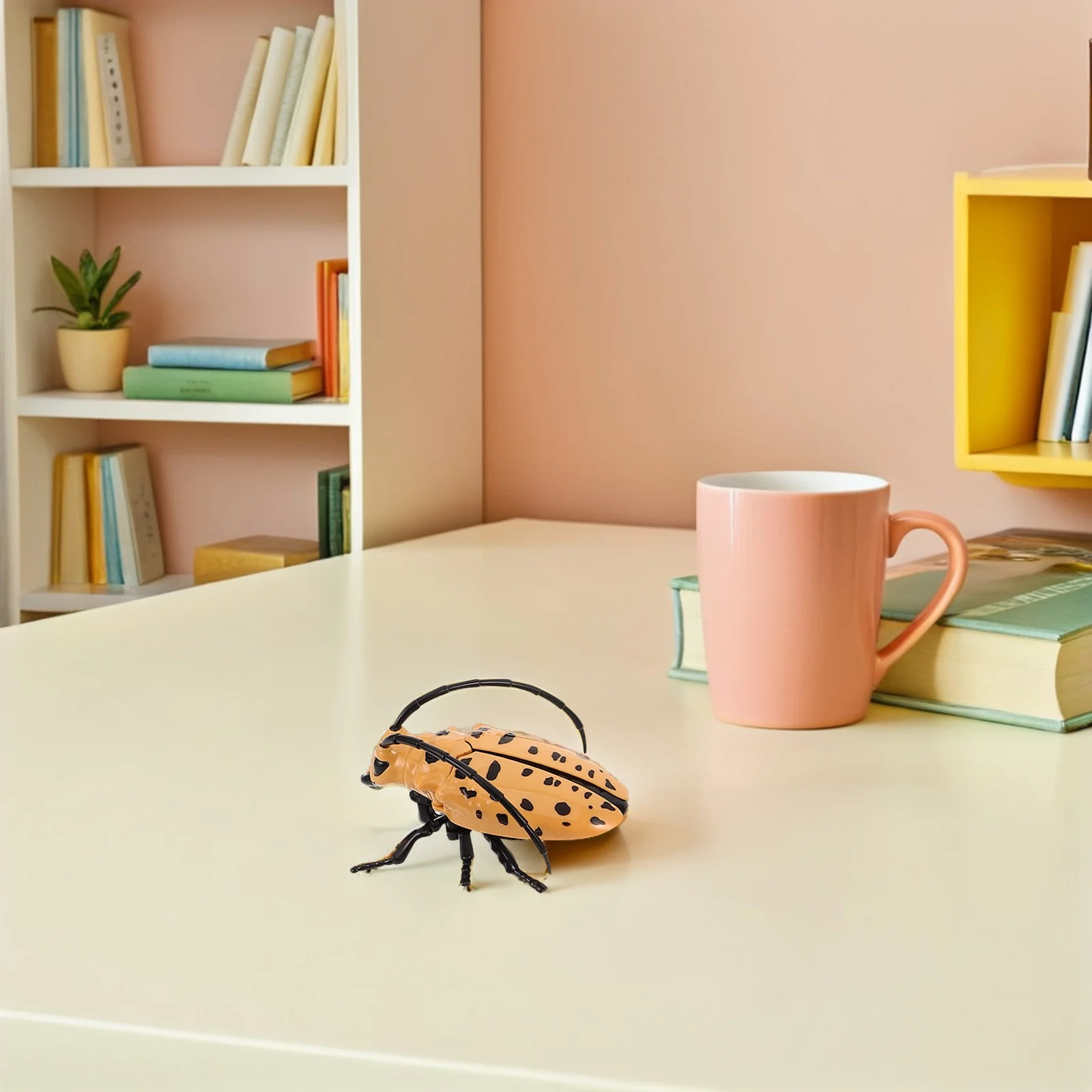 

6Pcs Wind Up Insect Realistic Plastic Longicorn Beetle Simulation Prank Props Halloween Party Clockwork Fake Bug Crawling