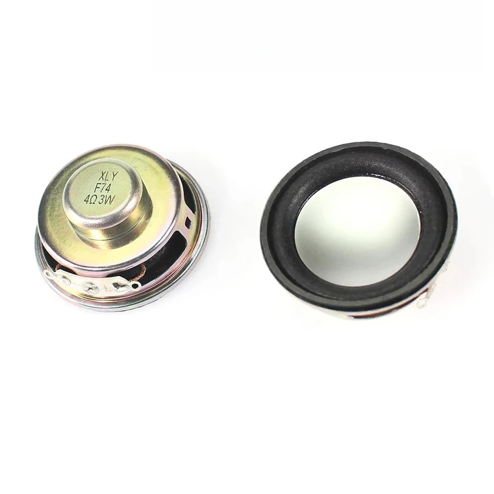 2PCS 3W 4Ω Mini Horn Speakers 40mm/50mm Diameter 3W 4 Ohm Trumpet Loudspeaker for Arduino DIY Audio Projects