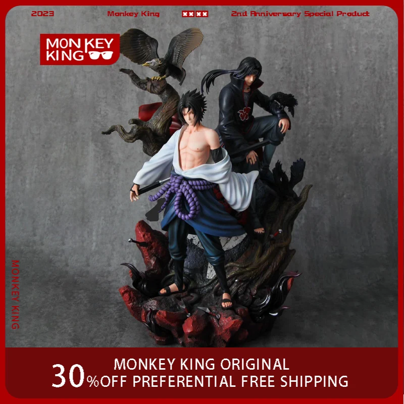 

36cm Animation Figure Uchiha Itachi Uchiha Sasuke Anime Collection Model Pvc Desktop Ornament Decorations Children Toys Gift