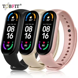 Silicone Watch Band for Xiaomi 6 Miband 5 TPU Watch Strap M5 Bracelet Xiaomi 4 3 Sport Wristband Mi Band 6 Smartwatch Accessory