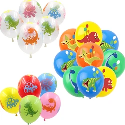 Globos de látex de dinosaurio para niños, 10 piezas, 12 pulgadas, decoración de fiesta de cumpleaños