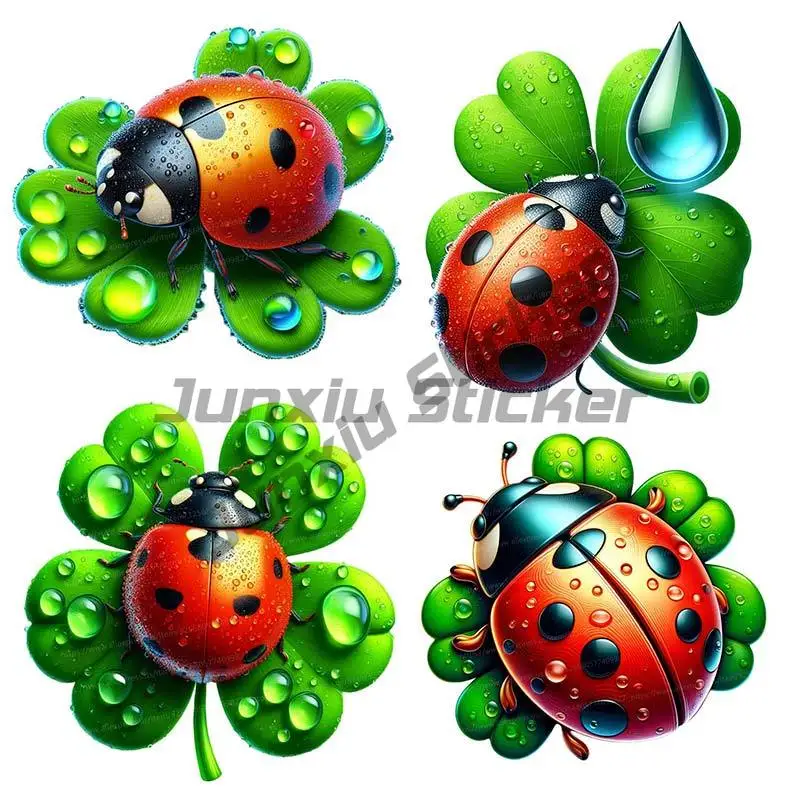 

Ladybug Car Sticker Vinyl Decal Waterproof Rear Window Motorcycle Camper Bumper Truck Laptop Decoration Car Accessories