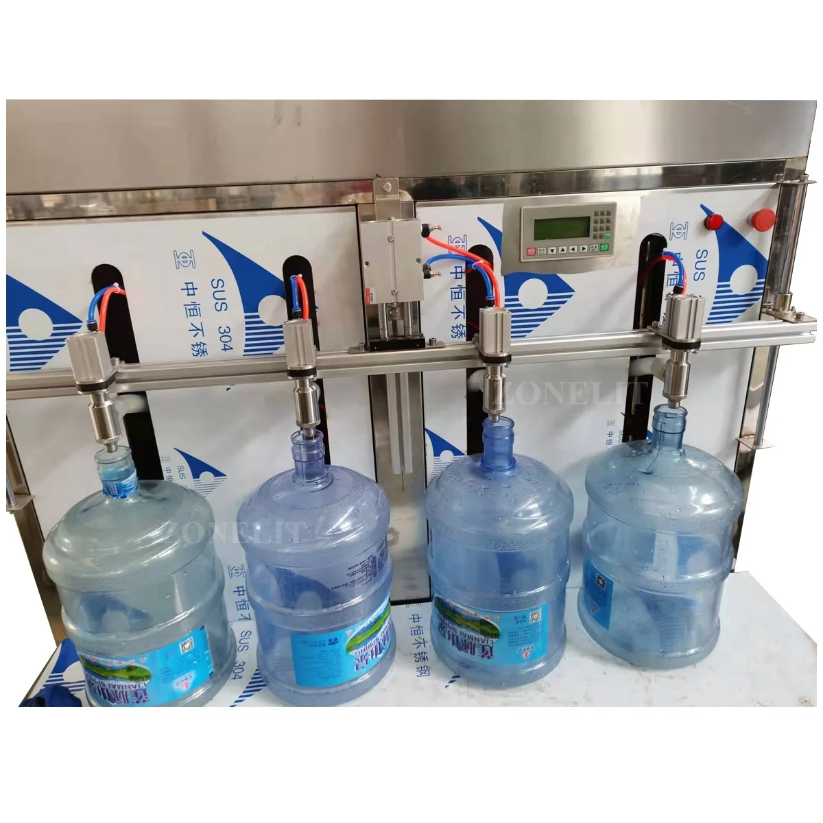 Semi Automatic 4 Head 19 Liter Water Bottle Filling Machine 5 Gallon Bottle Filling Machine