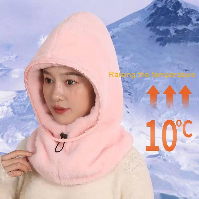 Outdoor Climbing Hat Keep Warm Sweaters Soft Plush Windproof Winter Mountain Hats For Women Men Riding Skiing Skating Bonnet