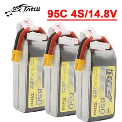 Upgrade TATTU R-LINE 1.0 650mAh 14.8V 95C Lipo Battery With XT30 For RC Helicopter Quadcopter FPV Racing Drone Parts 4S Battery