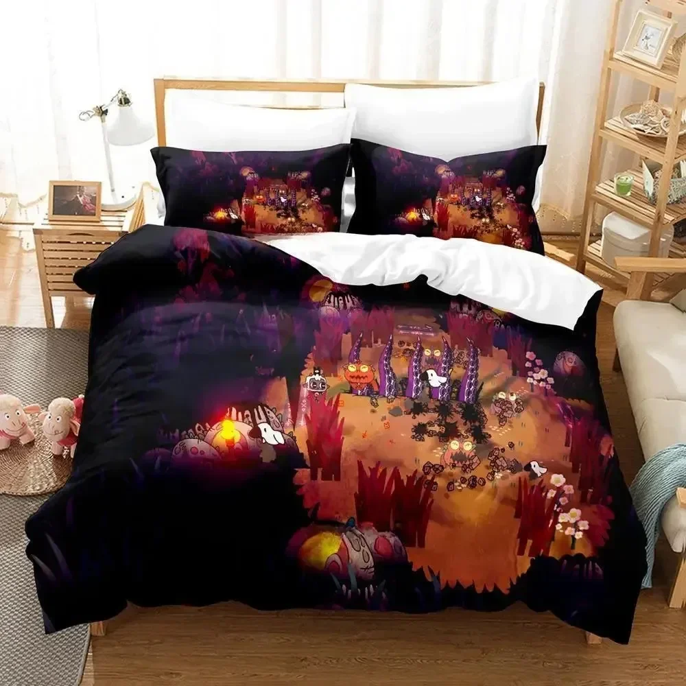 

Cult Of The Lamb Bedding Set Single Twin Full Queen King Size Bed Adult Kid Bedroom Duvetcover 3D Print Anime Bed Sheet