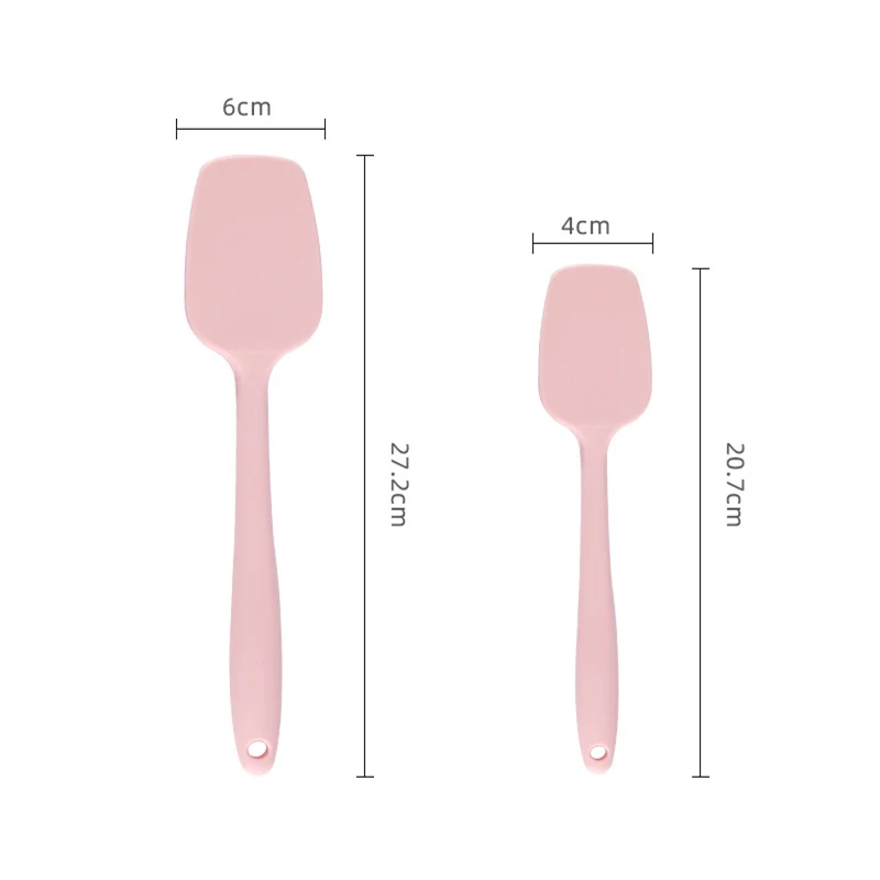 Silicone Cream Butter Spatula Flour Batter Cake Baking Scraper Mixer Kitchen Fondant Chocolate Blenders Pastry Tools Accessories