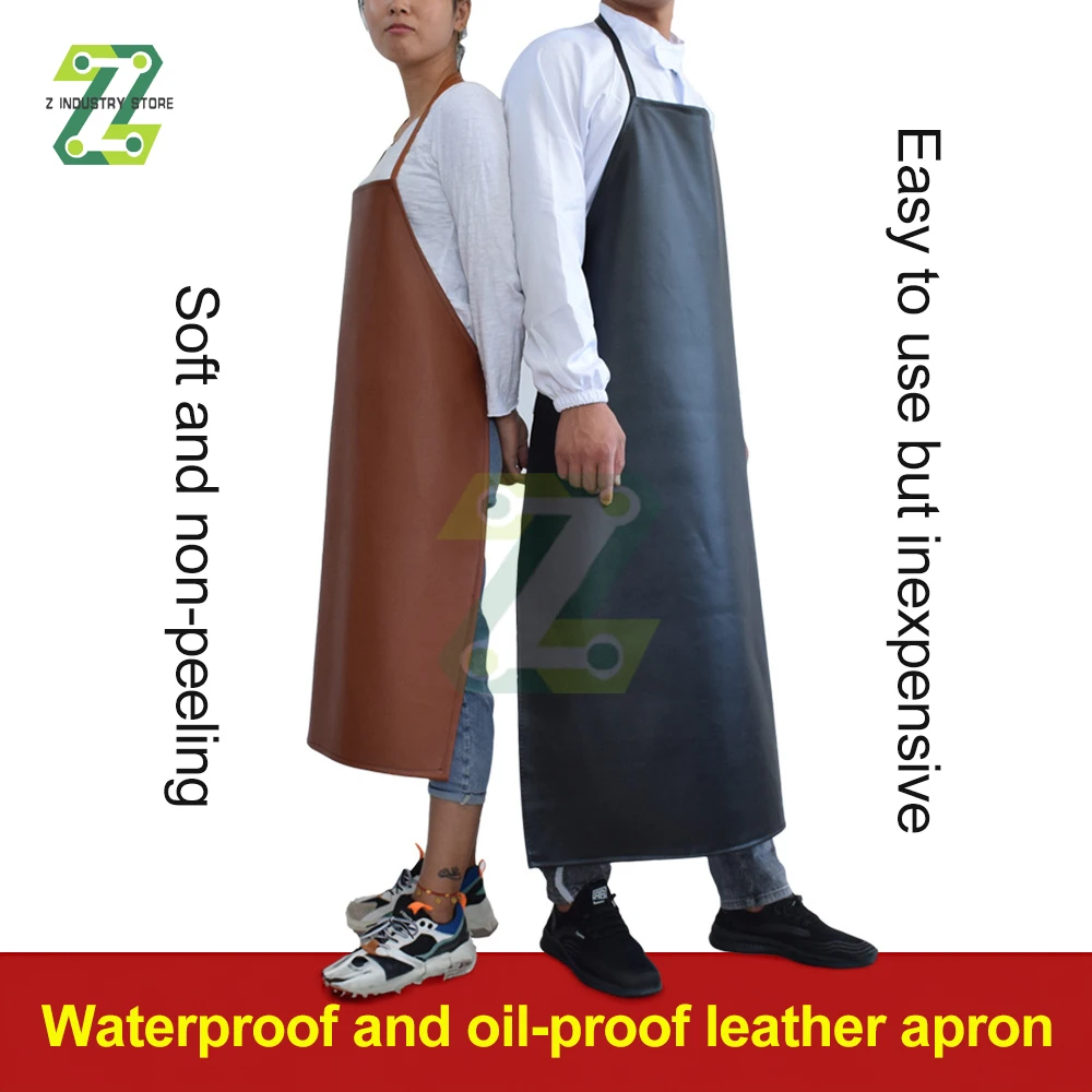 PVC Leather Welding Apron Waterproof Welder Thermal Insulation Protection Wear Electric Welding Anti Scalding Aprons