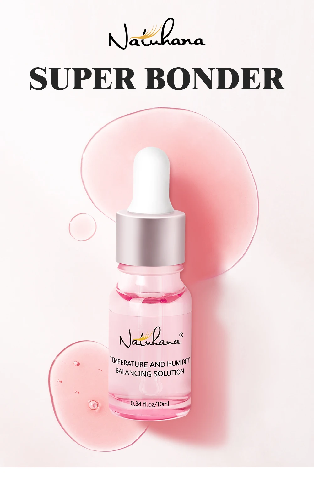 NATUHANA Super Bonder für Wimpernverlängerungen Schnell Trocknender Wimpernkleber-Versiegler, Reduziert Dämpfeirritationen, Langanhaltende Fixierung – Detail 1