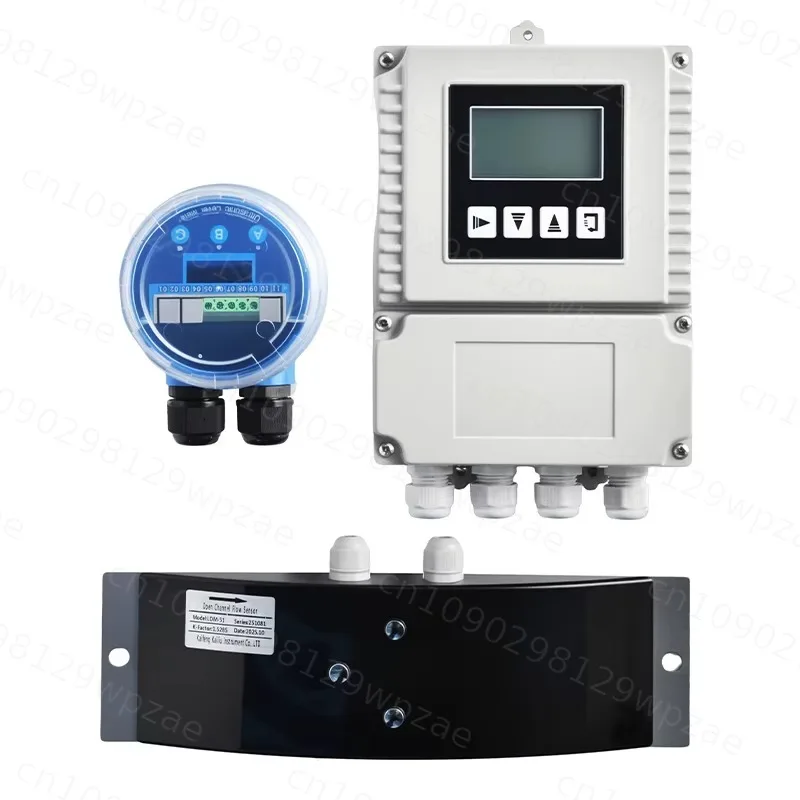 Industrial High Stability Radar Flow Sensor with Display Controller for Open Channels Sewage Plants and Water Monitoring