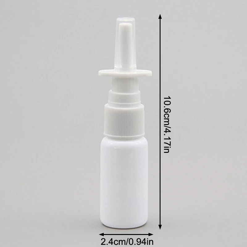 Botella de Spray Nasal recargable vacía de plástico de 15ml, pulverizadores de niebla, atomizadores, contenedor de maquillaje para viajes, botella de Spray Oral al aire libre