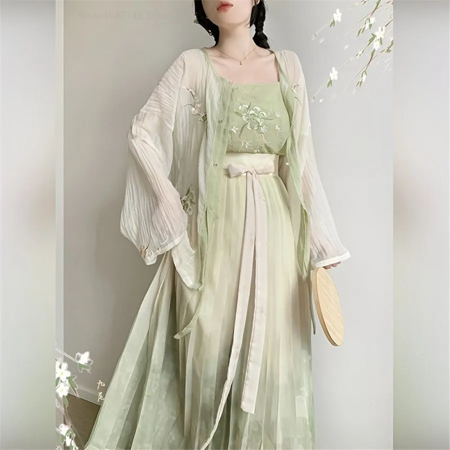 

Hanfu Dress Cosplay Costumes Traditional Chinese Clothing for Women Clothes Vintage Party Fairy Dress Print Ethnic Style Stage