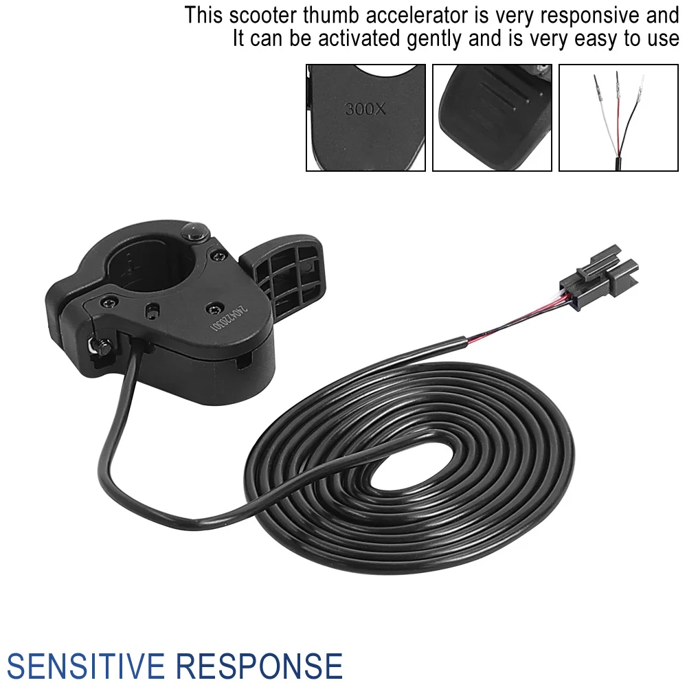 Universal 300X Rechts/Links Hand Gas Elektrische Roller Daumen-drossel für 24V 36V 48V 72V elektrische Fahrrad Beschleuniger Teile – Detail 12