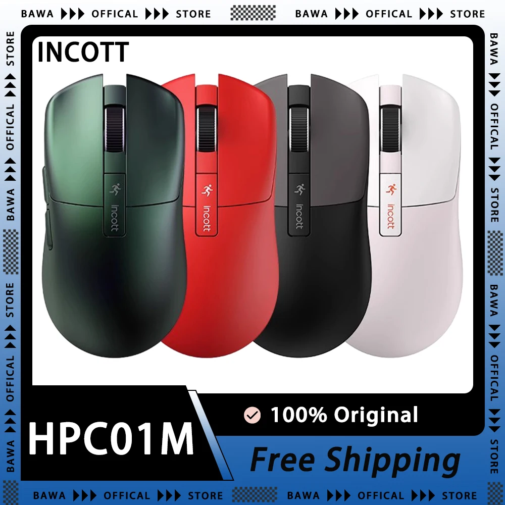 Ironcat Incott Hpc01m Mouse Tri Mode Bluetooth Wireless Lightweight Gamer Mouse Accessory For Computer Pc Man Gaming Mice Gifts