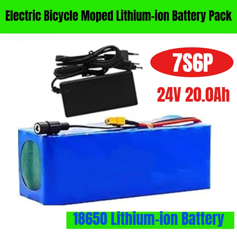 

18650 Lithium-ion Battery Pack 24V 7S6P 20.0Ah Electric Bicycle Moped Lithium-ion Battery Pack