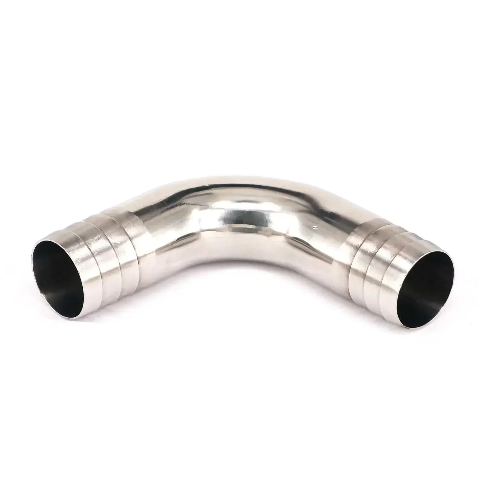 Fit Tube I.D 12.7/16/19/22/25-89mm 304 Stainless Steel Sanitary 90 Degree Elbow Pipe Fitting Hose Barb Connnector