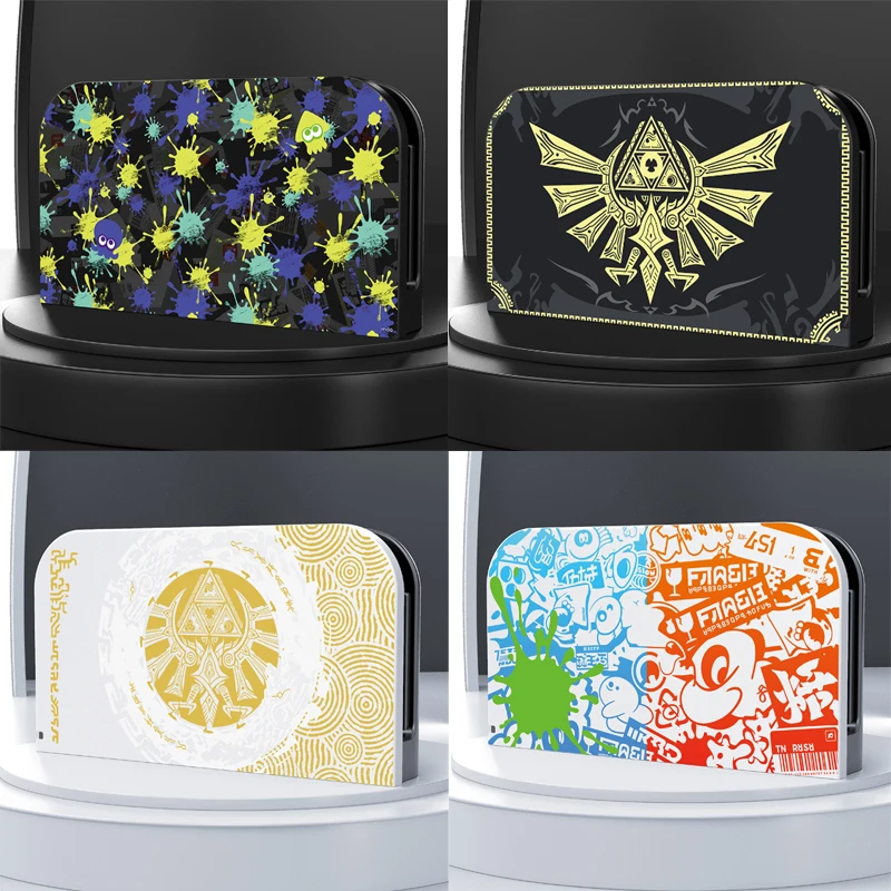 غطاء واقٍ مزخرف لهاتف آيفون لمحطة قاعدة التلفاز غطاء حامل شاحن غطاء حماية لجهاز نينتندو سويتش 2 NS2 وحدة تحكم الألعاب ديكور حامي الجلد