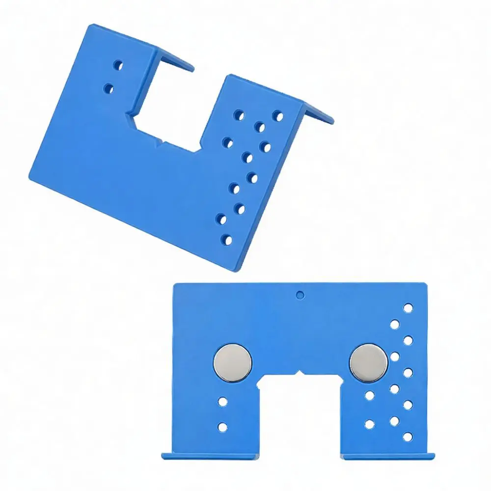 Aluminum Alloy Hinge Installation Locator Cabinet Door Hardware Mounting Tool Magnetic Fixing Jig Precise Positioning Gadget
