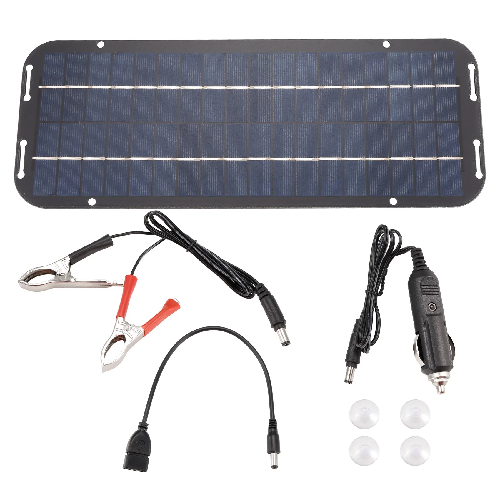 12V 60W Solar Panels Charger Car Motorcycle Kick Scooter Portable Solar Panel Car Charger Battery Efficient