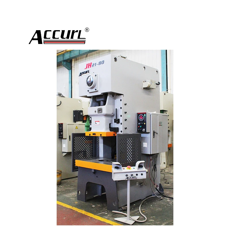 Accurl Jh21 80ตันนิวเมติกเจาะเหล็กกดแบนเครื่องซักผ้าทำ Hine