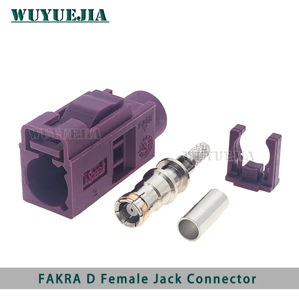 1Pcs Fakra 코드 A/B/C/D/E/F/G/H/I/K/Z 암 잭 커넥터 RG316/RG174 피그테일 케이블용 RF 동축 와이어 커넥터 납땜