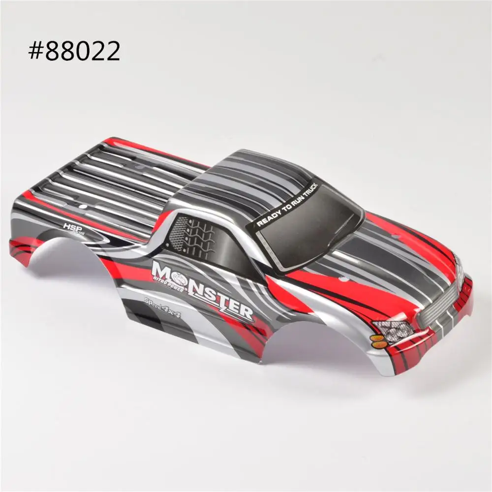 RC CAR MONSTER TRUCK BODY SHELL FOR HSP 1/10 SCALE ELECTRIC 94111 94111PRO 94111TOP