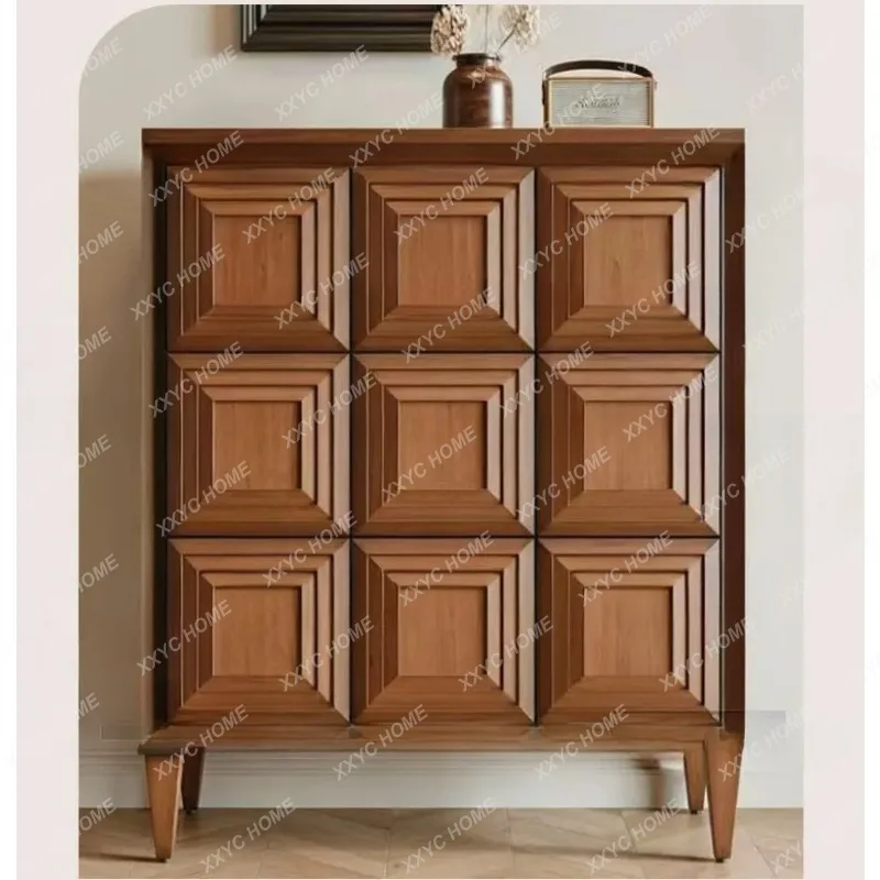 XXFactory Direct Antique Chocolate Design Drawer Locker Living Room Wood Color Drawer Locker