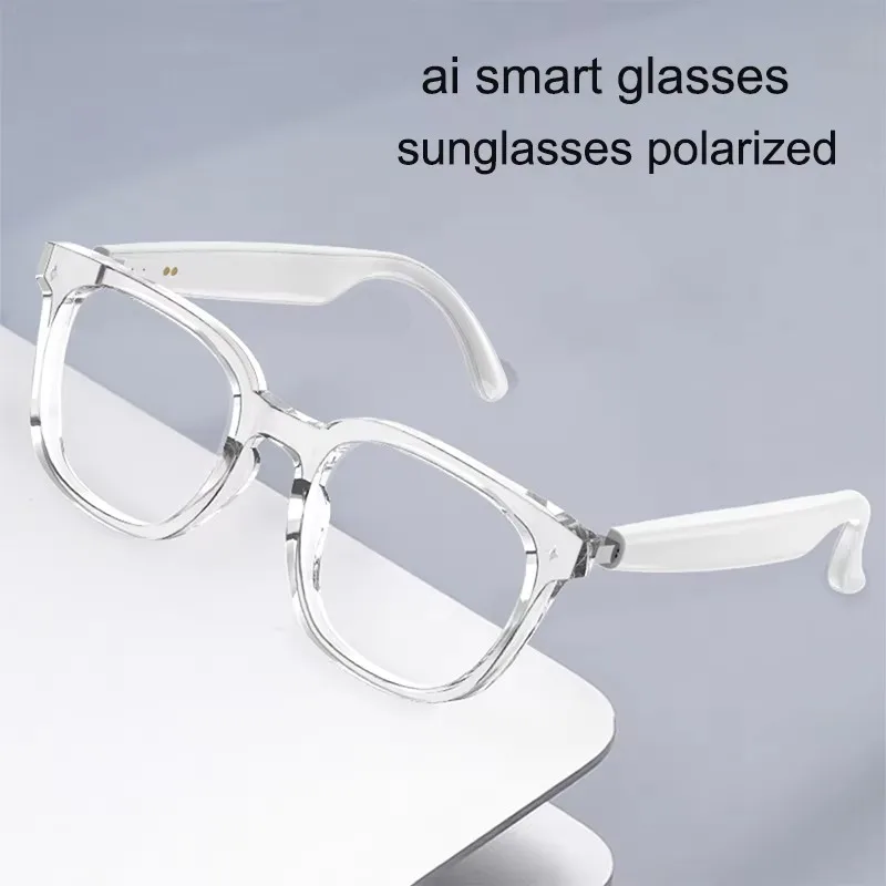 

Умные очки Ai, солнцезащитные очки, поляризационные, с шумоподавлением, Bluetooth, сенсорный, для рыбалки, езды на велосипеде, 172 языков, очки для переноски