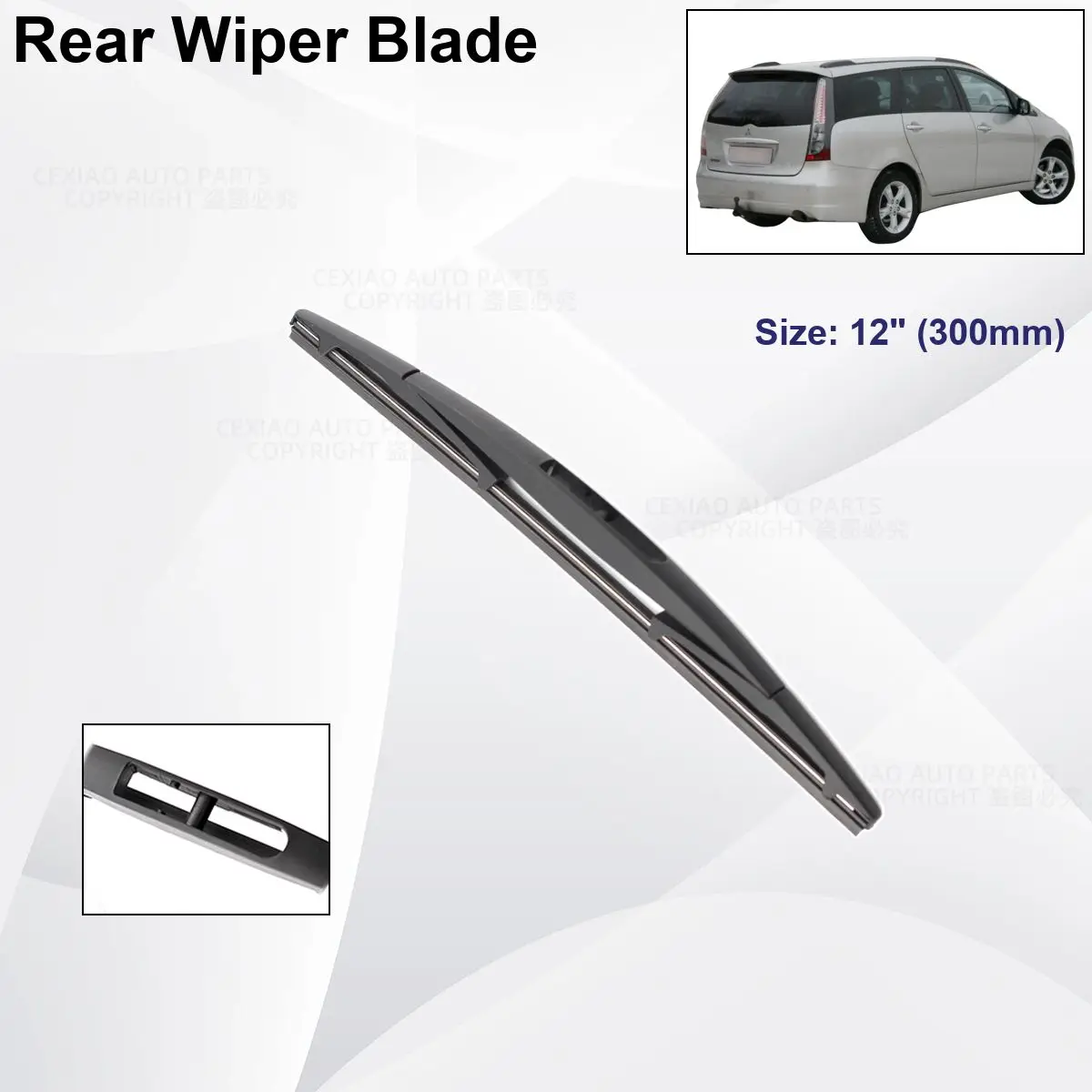 For Mitsubishi Grandis 2003-2011 Car Front Rear Wiper Blades Soft Rubber Windscreen Wipers Auto Windshield 28