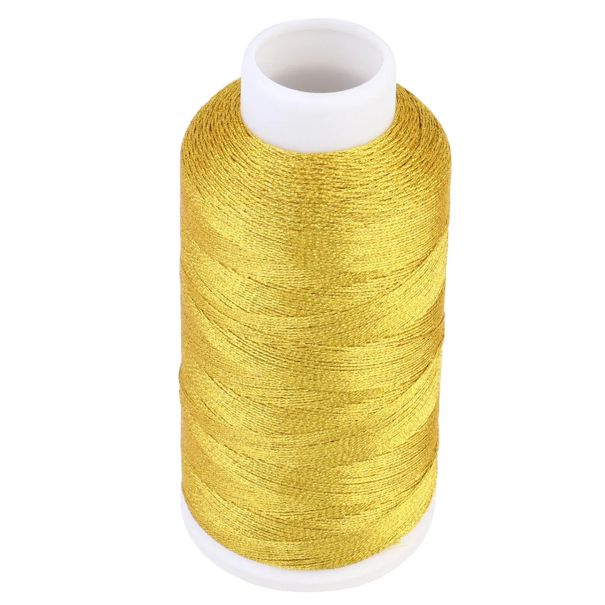 6 Strands High Tensile Strength Low Lint Nylon Silk Sewing Thread Golden Spool Ideal for Quilting Dressmaking General Stitching
