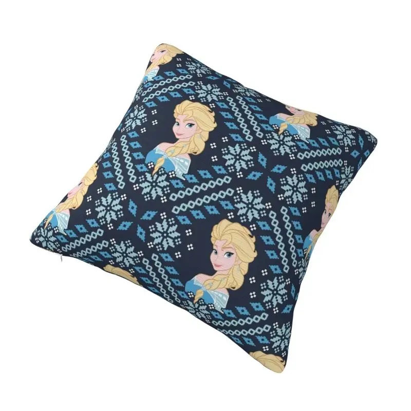 Custom Frozen Elsa Cartoon Pillow Case 45x45cm Modern Cushion Cover Car Pillowcase