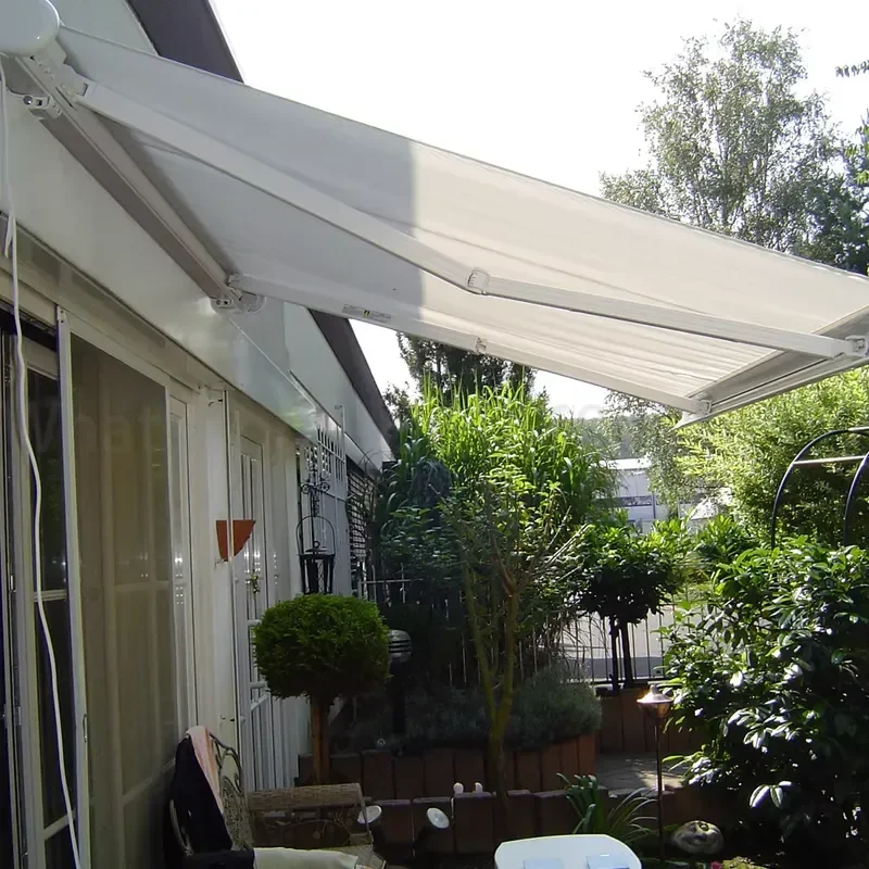 Aluminum Alloy Curved Arm Rainproof and Windproof Electric Folding Sunshade Sunblock Pergola Retractable Canopy Parking Shade