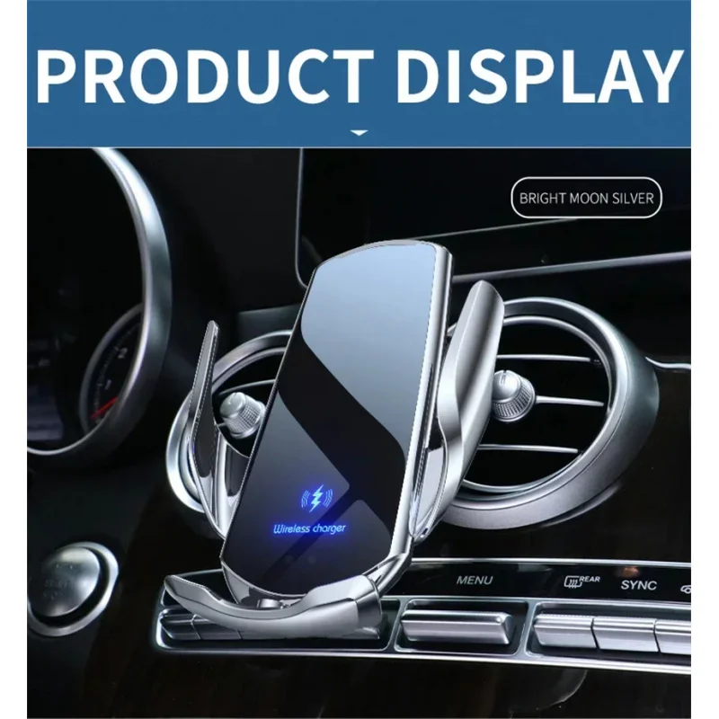 

15W Car Magnetic Wireless Charger Automatic Car Mount Phone Holder For iPhone Samsung Infrared Induction Fast Charging