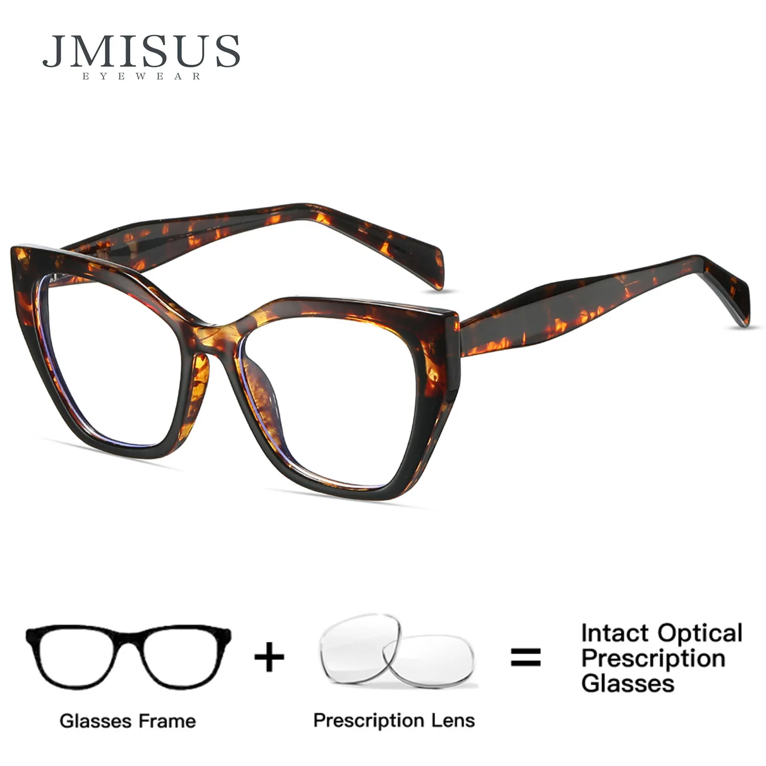 

JMISUS 2025 New Arrivals Cat Eye Prescription Progressive Glasses Woman High-quality TR90 Butterfly Optical Eyeglasses