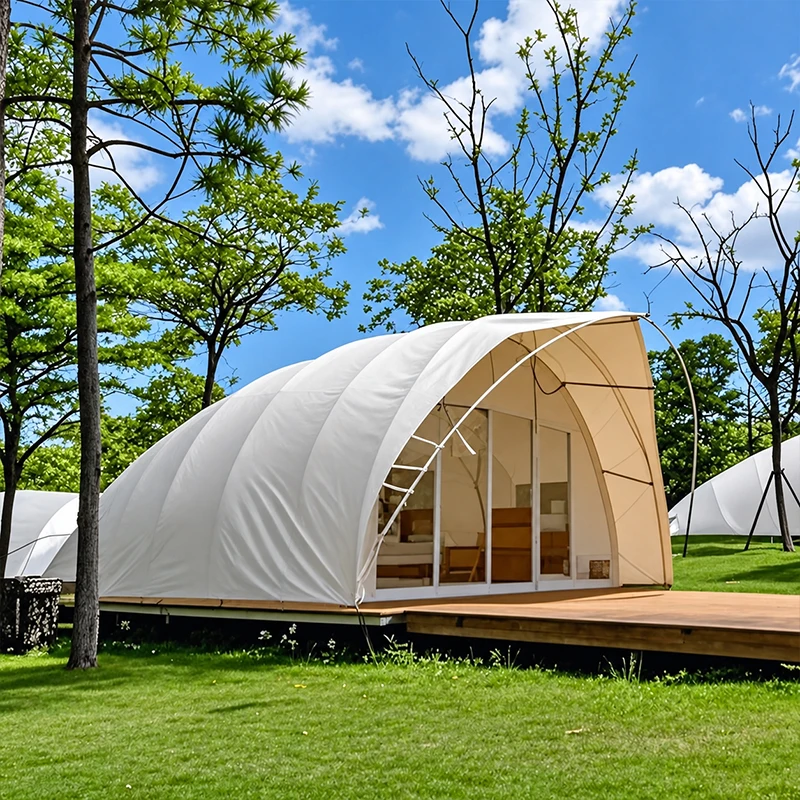 Luxury Shell Cabin Tent Waterproof PVDF Membrane Glamping Hotel Tent For Outdoor Resort Campground Accommodation